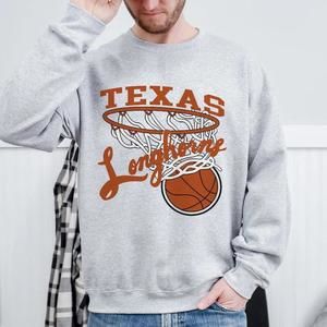 Texas Longhorns Basketball Unisex Sweater, Graphic Design Sweatshirt